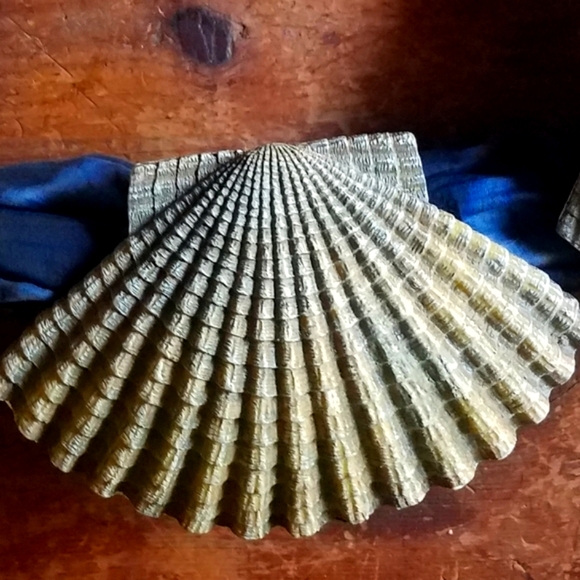 Set of 3 Scalloped Nautilus Towel Or Fabric Holders. - Picture 6 of 7